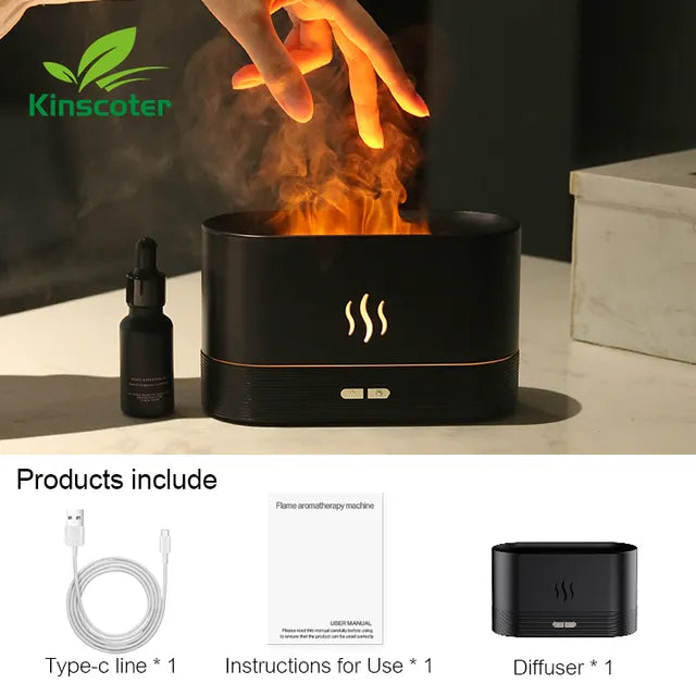 Luchtbevochtiger en aroma diffuser in één, verbetert binnenklimaat, sfeer en humeur.