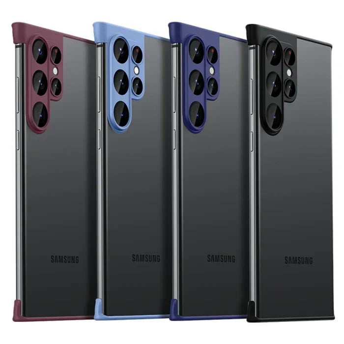 Schokbestendige doorzichtige Samsung S22 telefoonhoesje; beschermt zonder bulk toe te voegen.