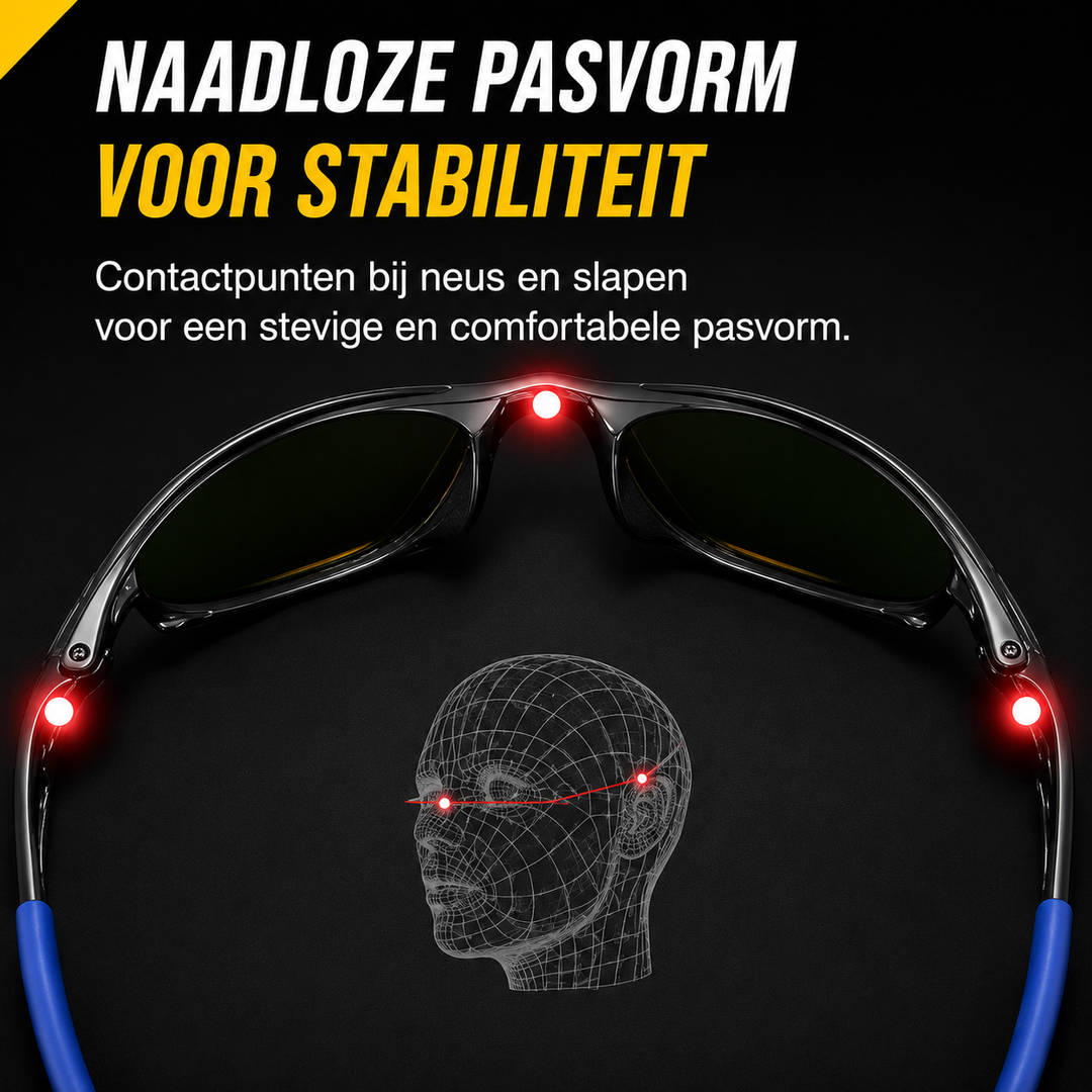 Heren zonnebril: sportief, gepolariseerd, essentiële UV bescherming voor helder zicht.