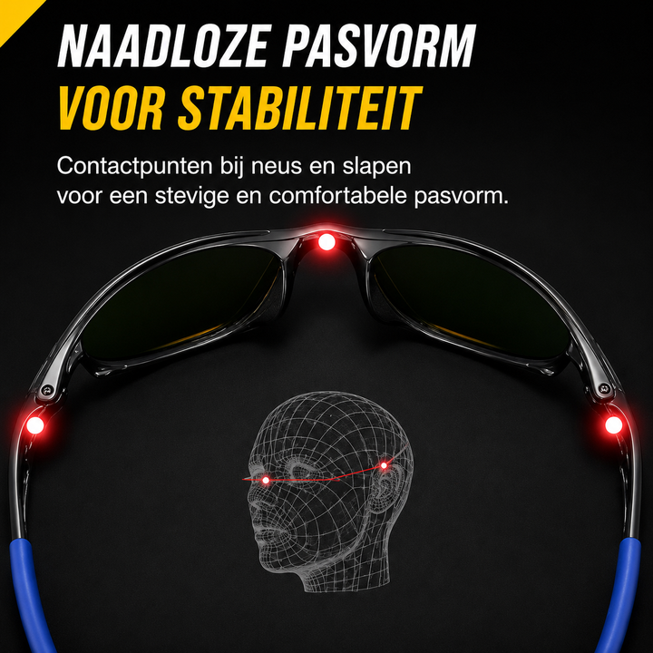Heren zonnebril: sportief, gepolariseerd, essentiële UV bescherming voor helder zicht.
