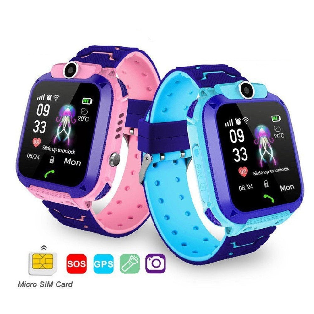 Veiligheids GPS horloge voor kind, met locatie tracking en instelbare veilige zones voor ouders.