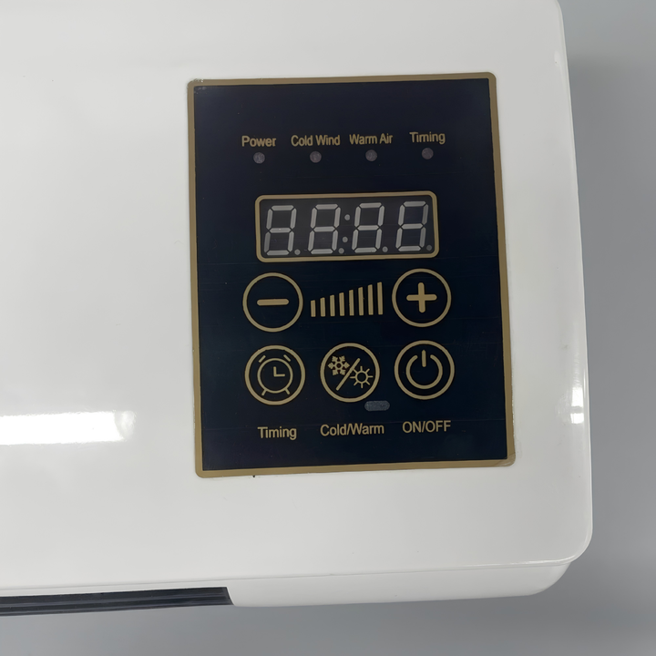 Verwarmings- en koelventilator WC2026. Regelt het hele jaar door uw binnenklimaat, energiezuinig en stil.