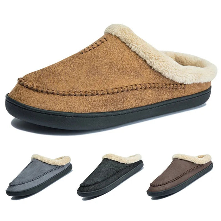 Heren instapsloffen: warme, comfortabele huisschoenen met waterbestendige eigenschappen.