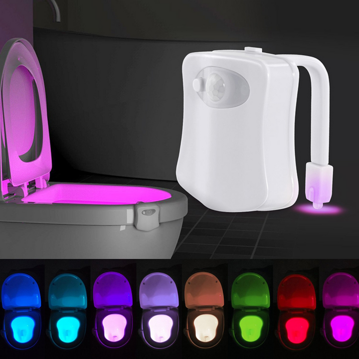 LED toiletverlichting met bewegingssensor. Verlicht uw toilet automatisch bij beweging; veilig en praktisch nachtlicht voor de badkamer.