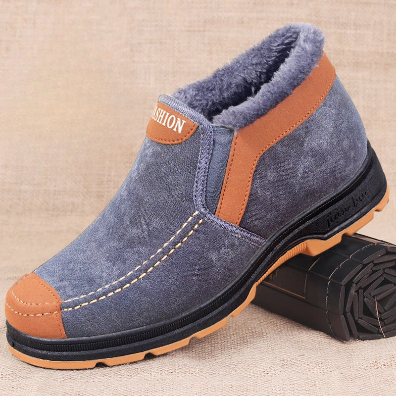 Moderne warme herenschoenen, perfect voor winterse omstandigheden en een stijlvolle look.