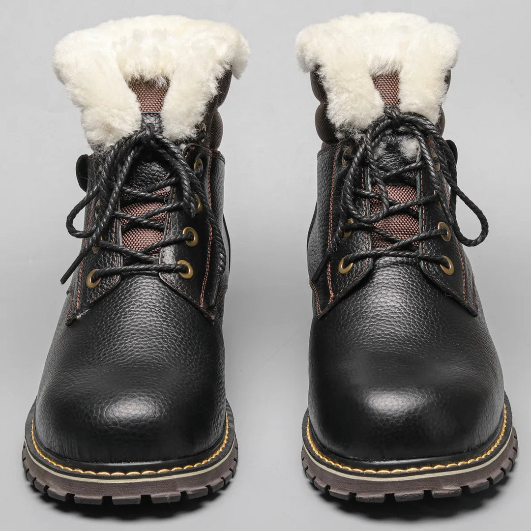 Robuuste heren winterlaarzen, waterafstotend met warme voering, perfect voor de winter.