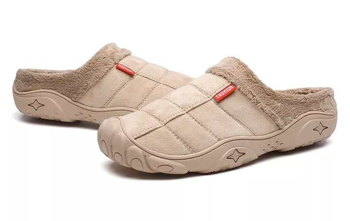 Antislip heren pantoffels, warme instappers van hoge kwaliteit. Perfect voor binnenshuis.