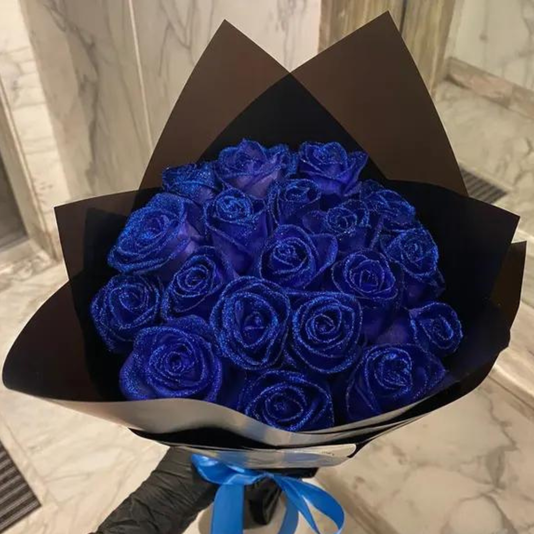 Glanzende eeuwige rozen in luxe geschenkdoos, perfecte woondecoratie of Valentijnscadeau.