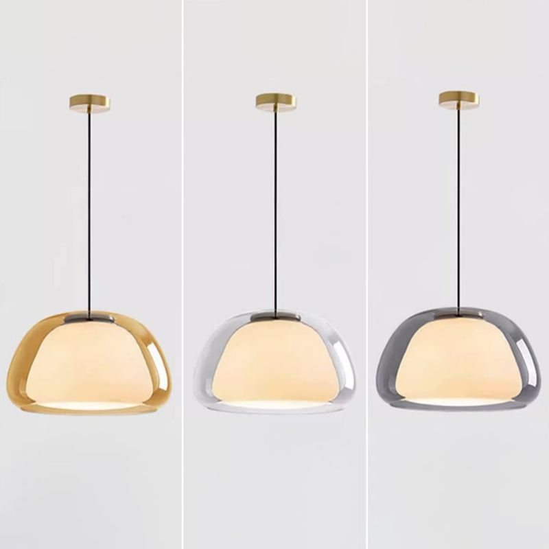 Jelly hanglamp voor sfeervolle verlichting, met een chique glazen kap en modern design.