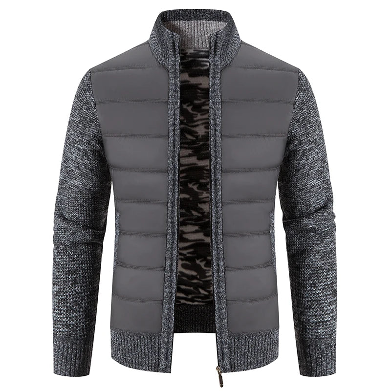 Heren warm vest met zachte, comfortabele voering. Trendy en stijlvolle casual winterkleding, perfect voor koude dagen.
