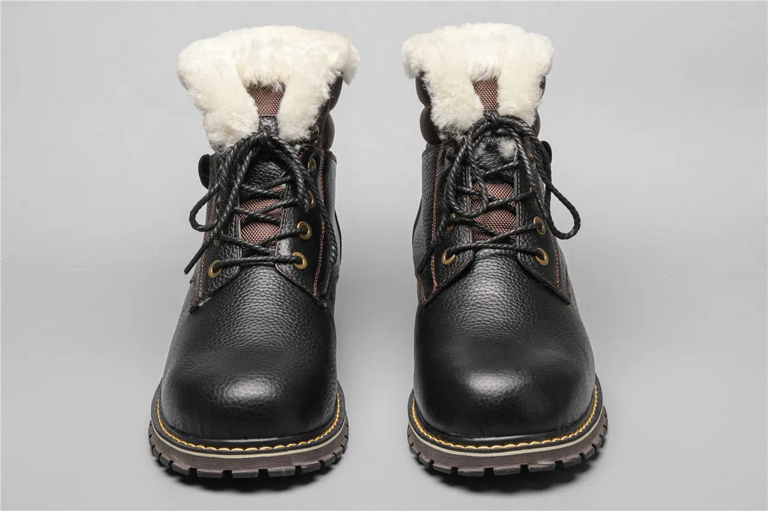 Heren enkellaarzen winter, stijlvol en warm, perfect voor koud weer buitenshuis.