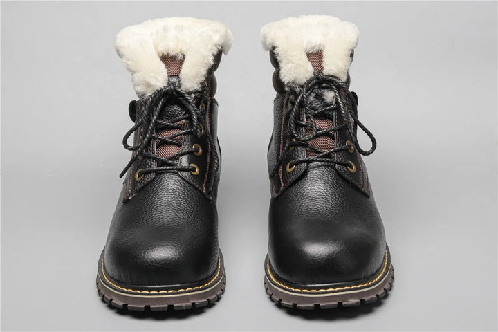Heren enkellaarzen winter, stijlvol en warm, perfect voor koud weer buitenshuis.
