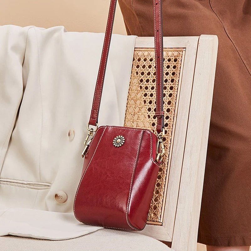Elegante mini crossbody tas voor dames, gemaakt van duurzaam PU leer, met een stijlvolle uitstraling.