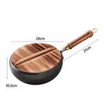 28cm met houten deksel