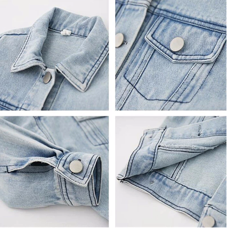 Comfortabel kinderspijkerjasje in stoere stijl. Veelzijdige kindermode lentejas voor dagelijks gebruik.
