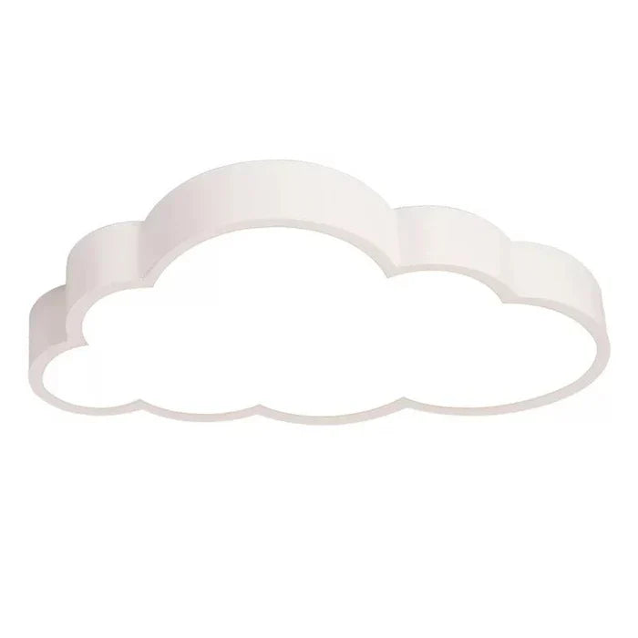 Decoratieve wolk LED plafondlamp, creëert een kalmerende sfeer met warmwit nachtlampje in de kinderkamer.