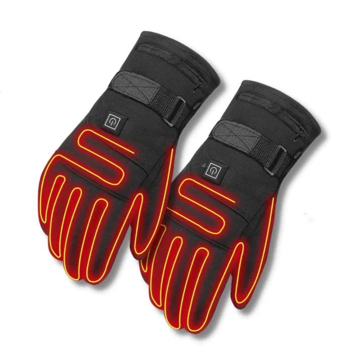 Waterdichte verwarmde thermische handschoenen voor mannen en vrouwen, perfect tegen sneeuw en winterkou.