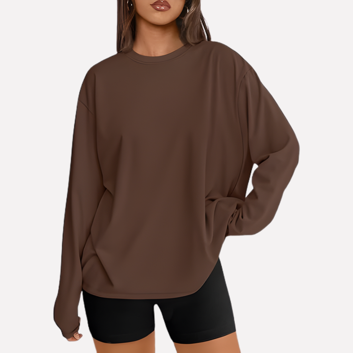 Modern oversized dames shirt met lange mouwen, geschikt voor elke dag, casual en chic.