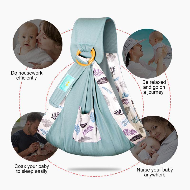Ergonomische katoenen babydrager, garandeert optimaal draagcomfort voor ouder en kind, ideaal voor lange tochten.