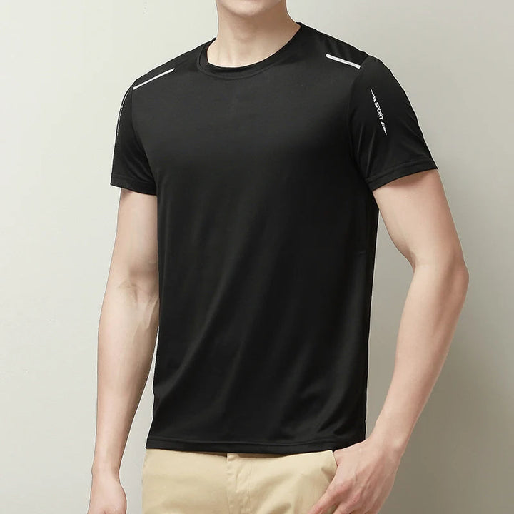 Hoymans mannen sport t-shirt, sneldrogend en ademend, ideaal voor fitness & gym workouts. Comfortabele herenkleding.