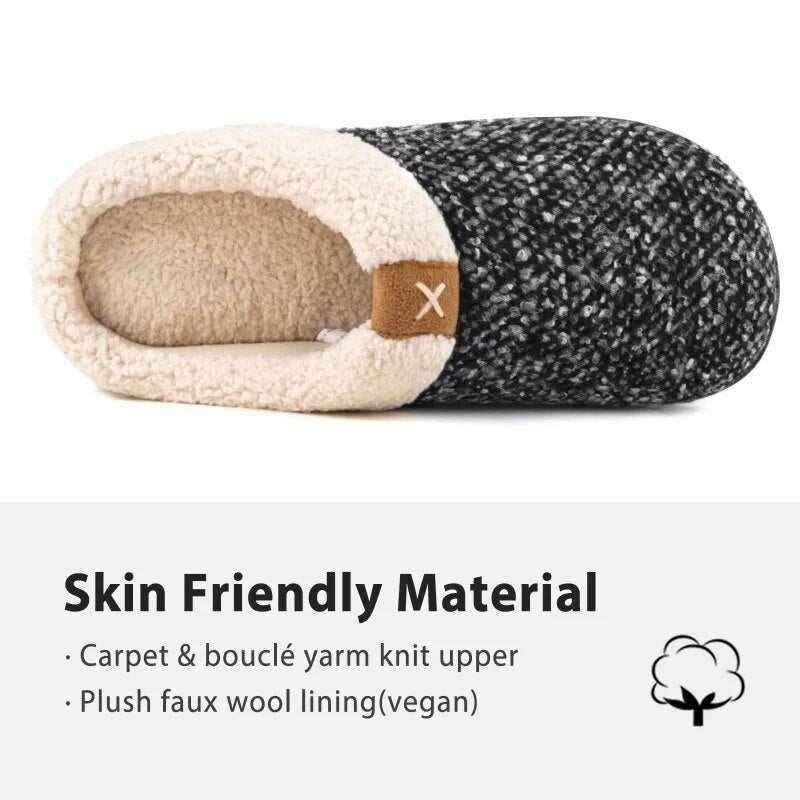 Comfortabele indoor sloffen voor heren, zacht en warm, perfect om thuis te ontspannen.