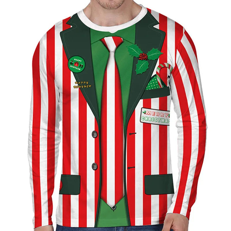 Warme en humoristische heren kersttrui, een echte ugly sweater voor het ultieme winterfeest.