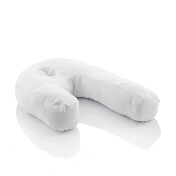 Hypoallergeen traagschuim hoofdkussen, ideaal voor zijslapers. Ergonomische nekondersteuning tegen rugklachten.