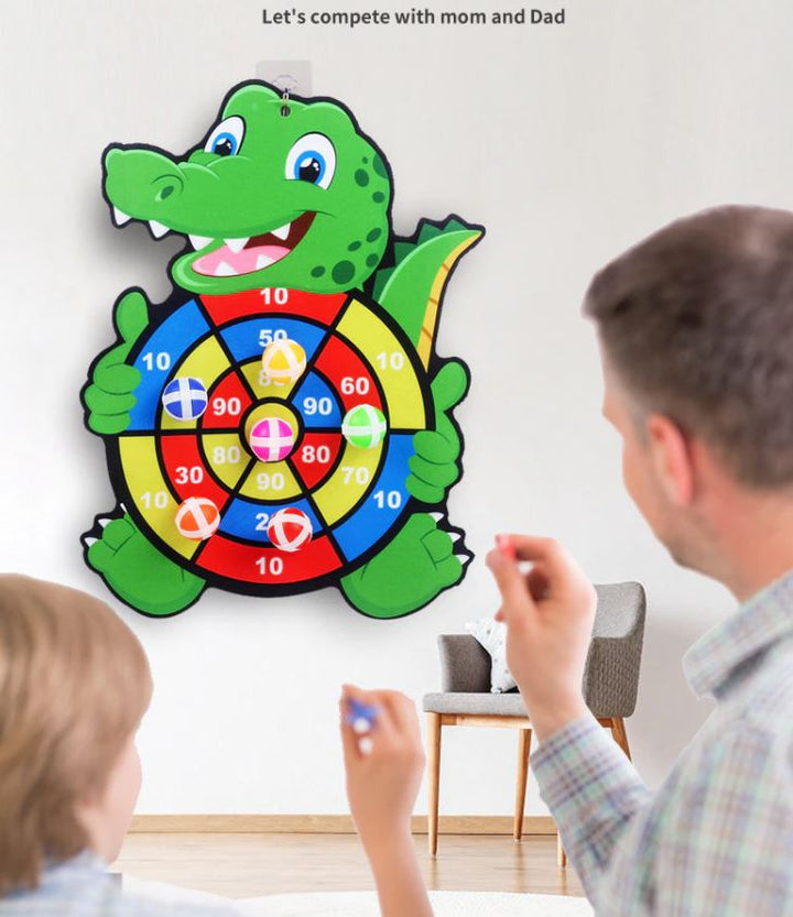 Kleurrijk plakdartbord voor kids, stimuleert hand-oogcoördinatie en educatief plezier.