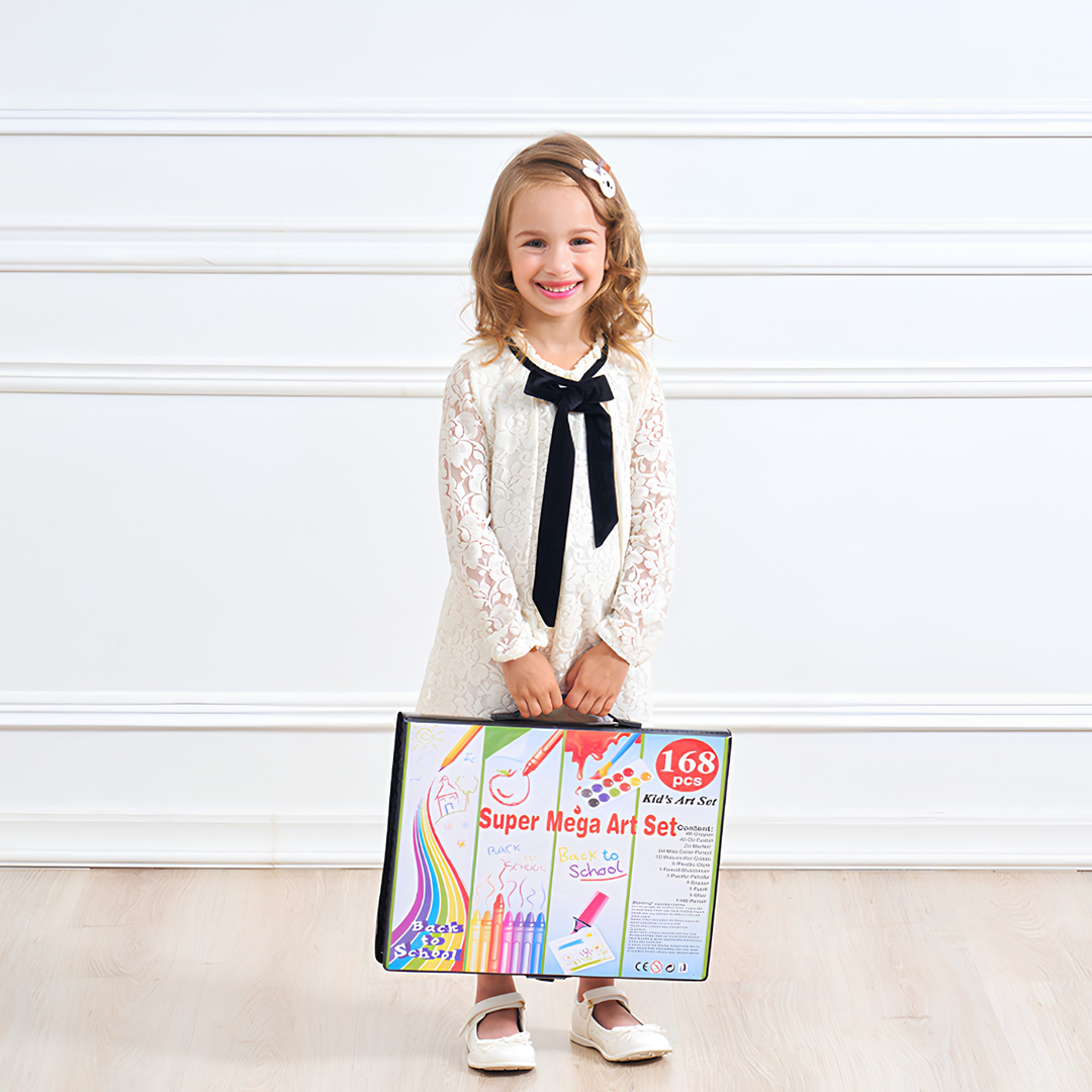 MVB26 kunstbenodigdheden: uitgebreide set voor schilderen, tekenen en kleuren. Leuk cadeau voor creatievelingen.