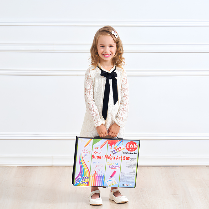 MVB26 kunstbenodigdheden: uitgebreide set voor schilderen, tekenen en kleuren. Leuk cadeau voor creatievelingen.