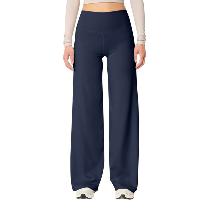 Zachte dames yoga broek met hoge taille en stretch, perfect als comfortabele legging voor fitness en vrije tijd.