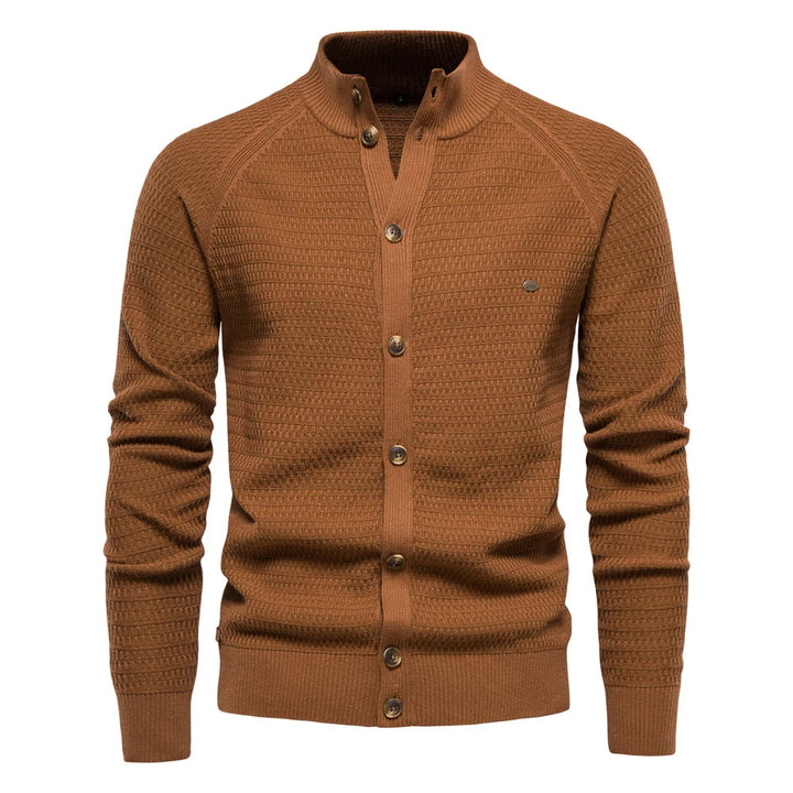 Stijlvol heren wintervest met knopen, gemaakt van zacht 100% katoen voor warmte.