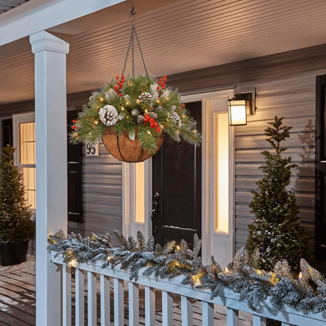 Prachtige kerstversiering: hangmand met ingebouwde verlichting, ideaal voor kerst sfeer.