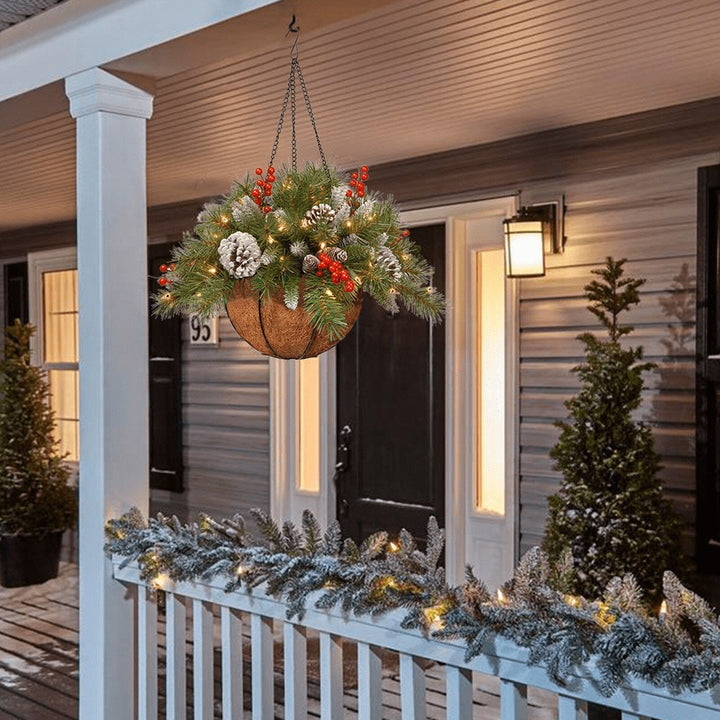 Prachtige kerstversiering: hangmand met ingebouwde verlichting, ideaal voor kerst sfeer.