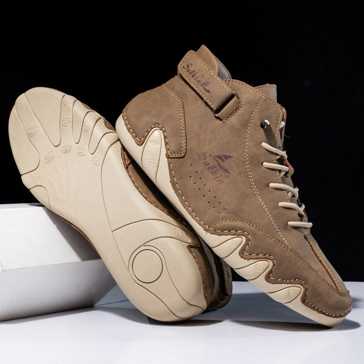 Bovenaanzicht van de Ethan herenschoenen, elegant en functioneel ontwerp met focus op comfort.