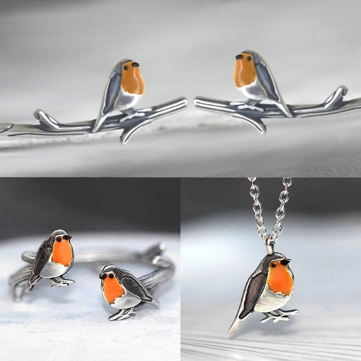 Betekenisvol cadeau: geluksvogel sieradenset voor dames, een symbool van hoop en een nieuw begin. Perfect presentje.