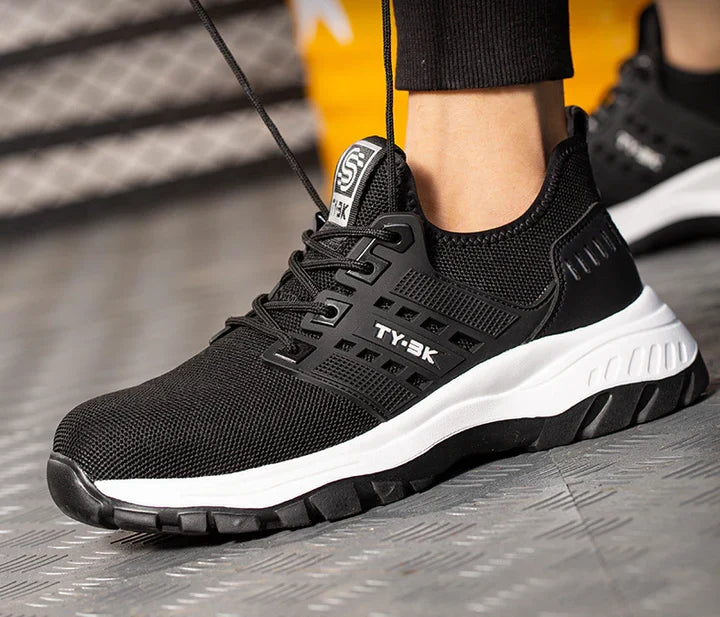Orthopedische SafeGuard werksneakers voor pijnverlichting en ultiem comfort tijdens intensief werk.
