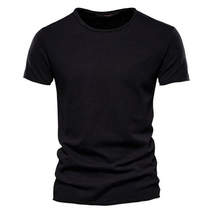Essentieel heren basis t-shirt met ronde hals, perfect voor comfortabele en stijlvolle mannenkleding.