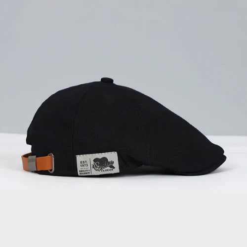Modieuze herenbaret in klassieke stijl, gemaakt van wolmix, ideaal voor een elegante en comfortabele uitstraling.