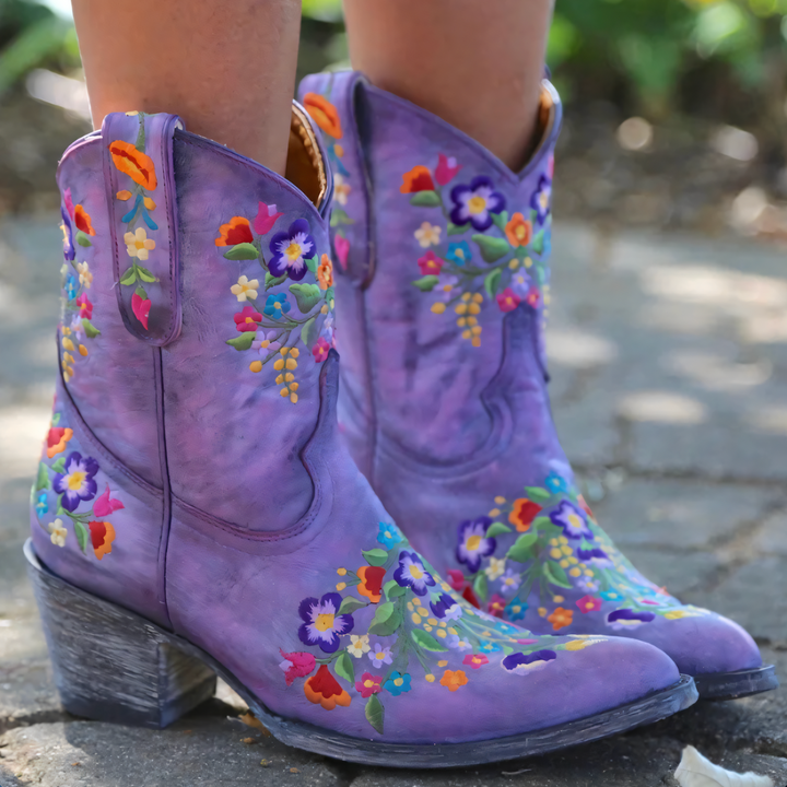 Sierra waterdichte dames cowgirl laarzen met klassiek vintage design. Perfecte western look.
