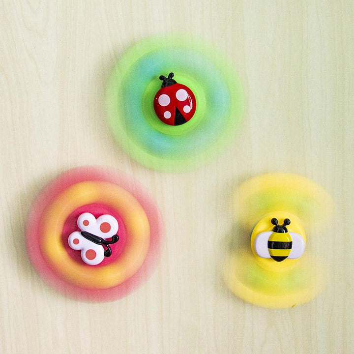 Zintuiglijk speelgoed: 3 baby spinners in felle kleuren, bevordert ontwikkeling en hand-oogcoördinatie.