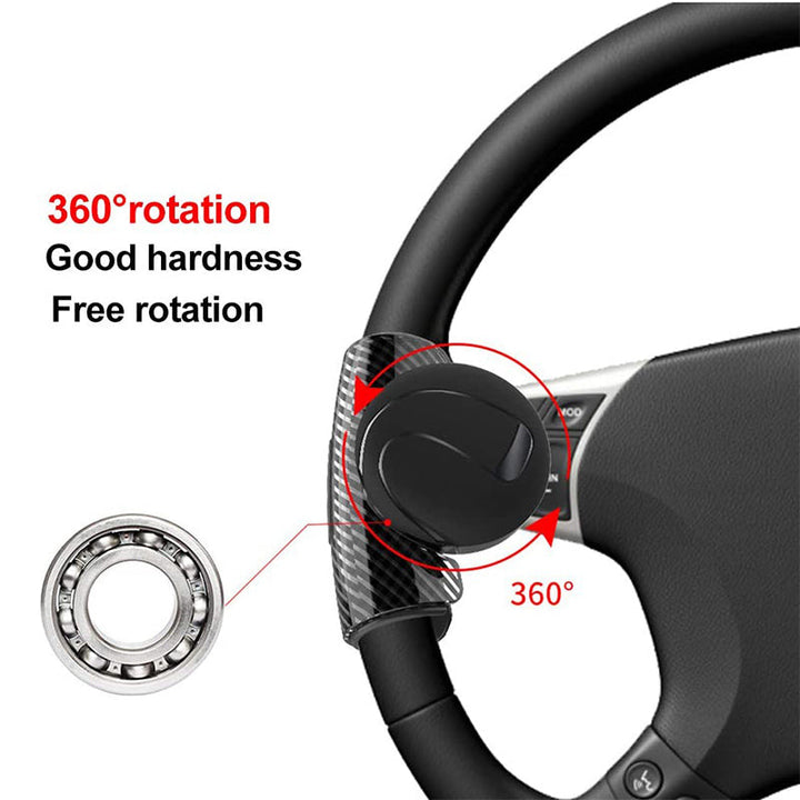Stuurhulpknop 360°, universeel autoaccessoire. Eenvoudige installatie, direct meer rijcomfort.