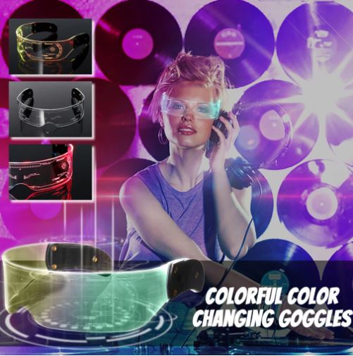 Opvallende lichtgevende EL bril voor concerten en nachtfeesten. Een must-have unisex party accessoire.