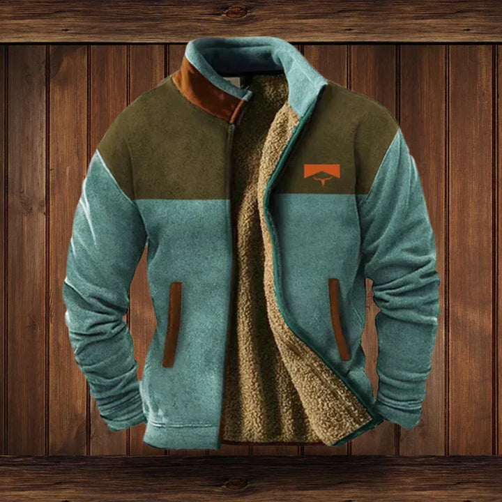 Stijlvolle heren winterjas, warme bovenkleding in karaktervolle westernstijl. Onmisbare herenmode.