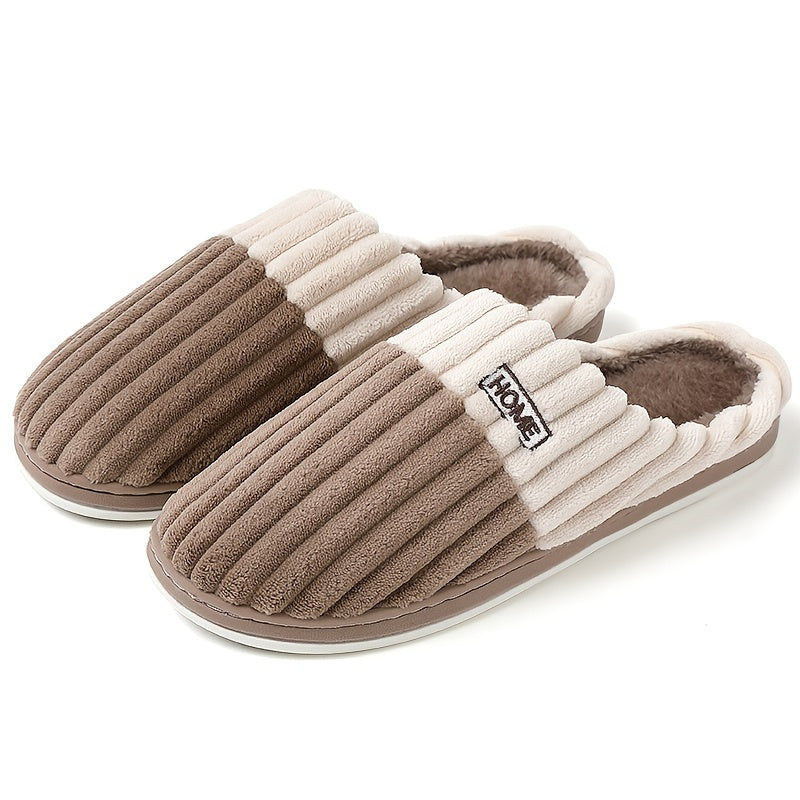 Ontspannende heren pantoffels, bieden ultiem comfort en warmte na een drukke dag thuis.