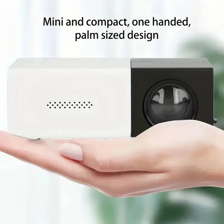 Aurora Wonen draagbare mini projector met speakers voor scherpe beelden; perfect voor media en presentatie.