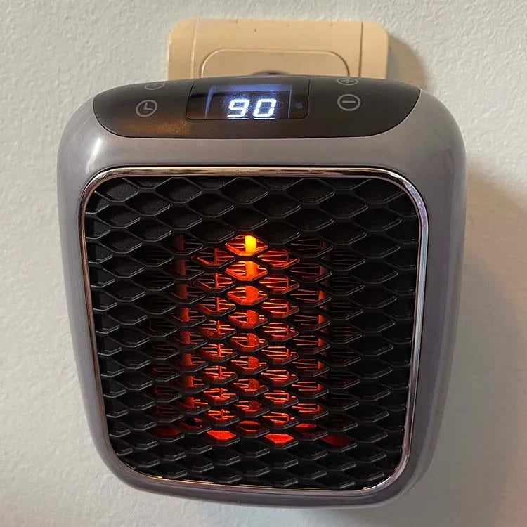 Compacte verwarming met modern design, snel warmte en energiezuinig voor kantoor of thuis.