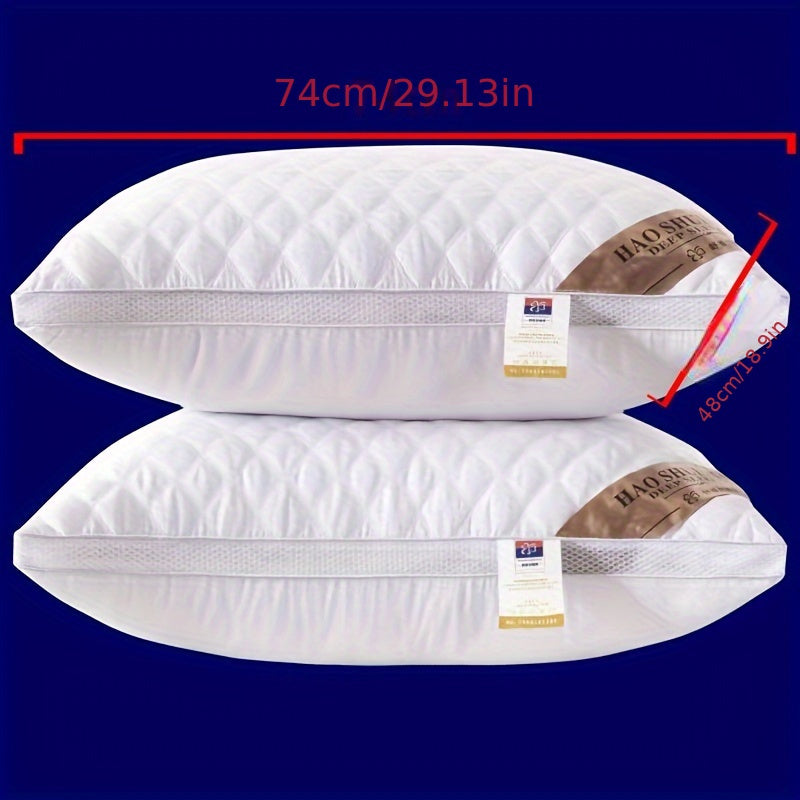 Wit polyester hotelkwaliteit kussen, anti-zak design met stevige nekondersteuning voor diepe slaap.