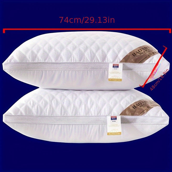 Wit polyester hotelkwaliteit kussen, anti-zak design met stevige nekondersteuning voor diepe slaap.