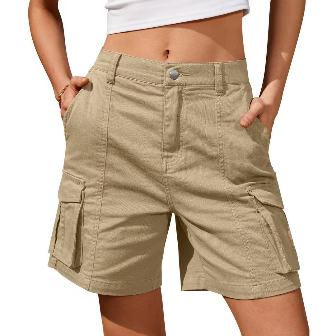Zomerse dames cargo shorts CJ26, hoge taille voor optimale pasvorm, perfect voor dagelijks comfort.
